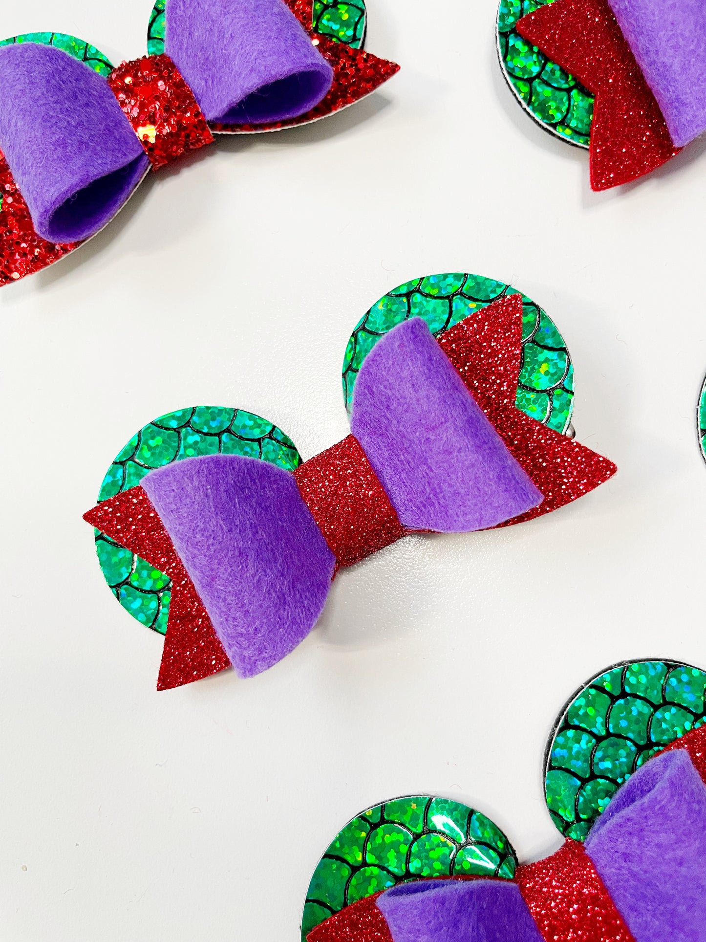 Little Mermaid Ears Hair Bow