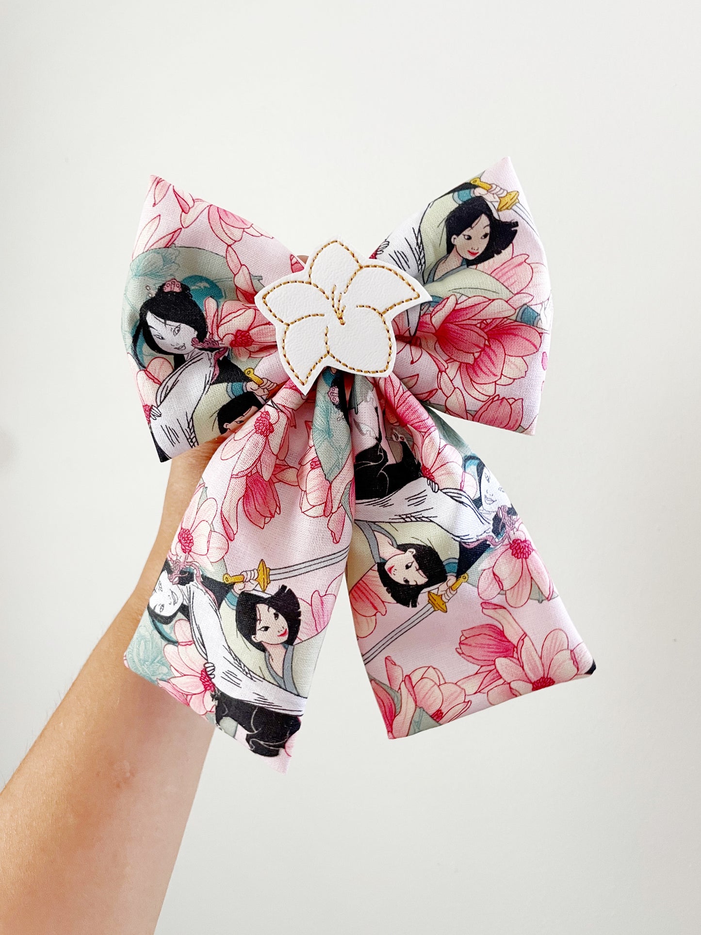 Mulan Floral Hair Bow
