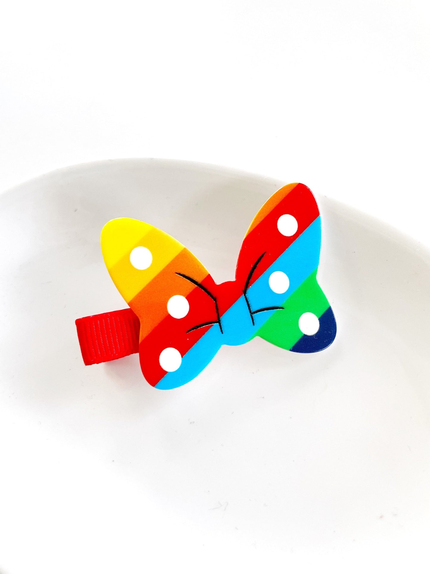 Minnie Mouse Acrylic Bow