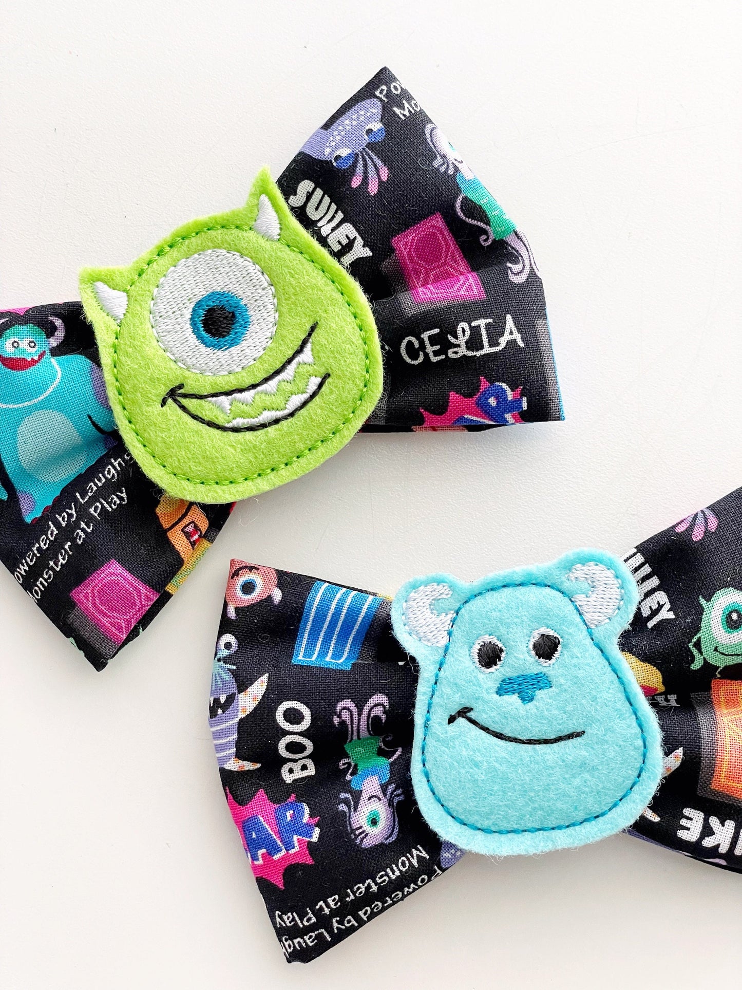 Monster Inc Pixar Hair Bow
