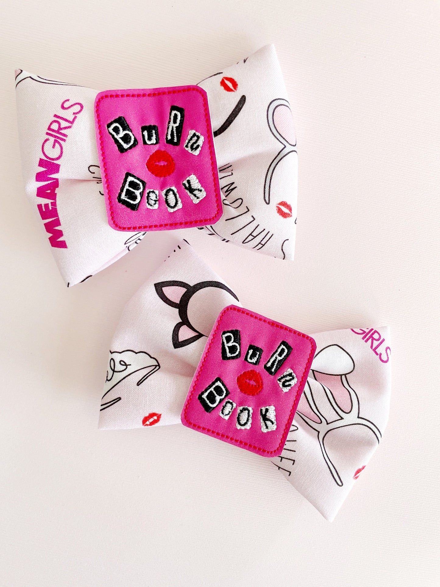 Mean Girls Hair Bow Burn Book