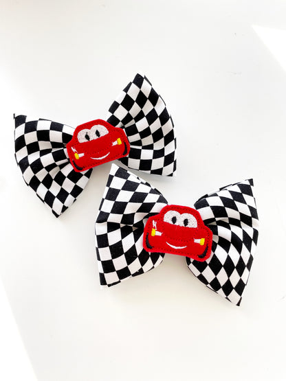 Lightning McQueen Hair Bow