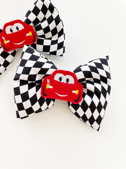 Lightning McQueen Hair Bow
