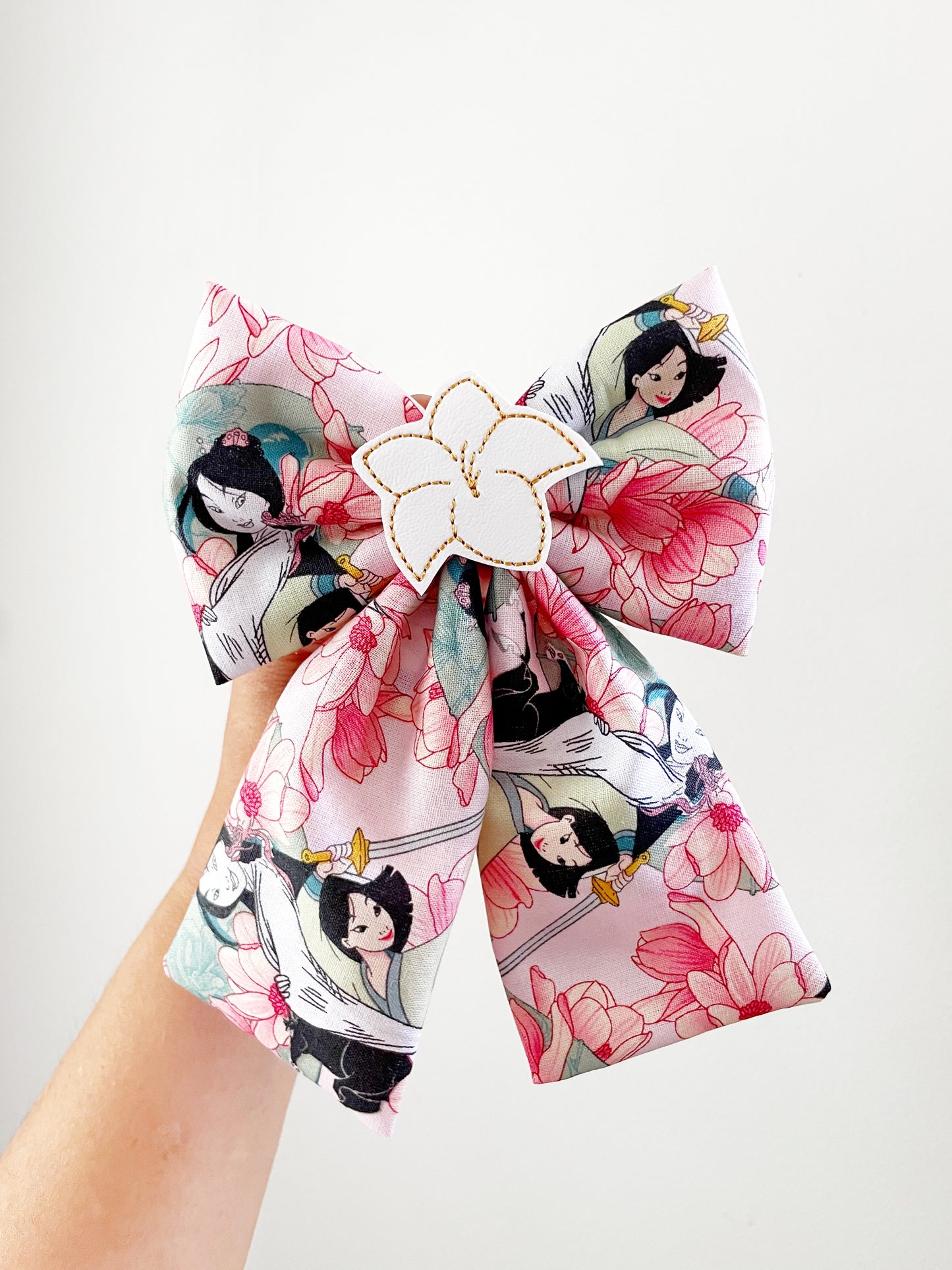 Mulan Floral Hair Bow