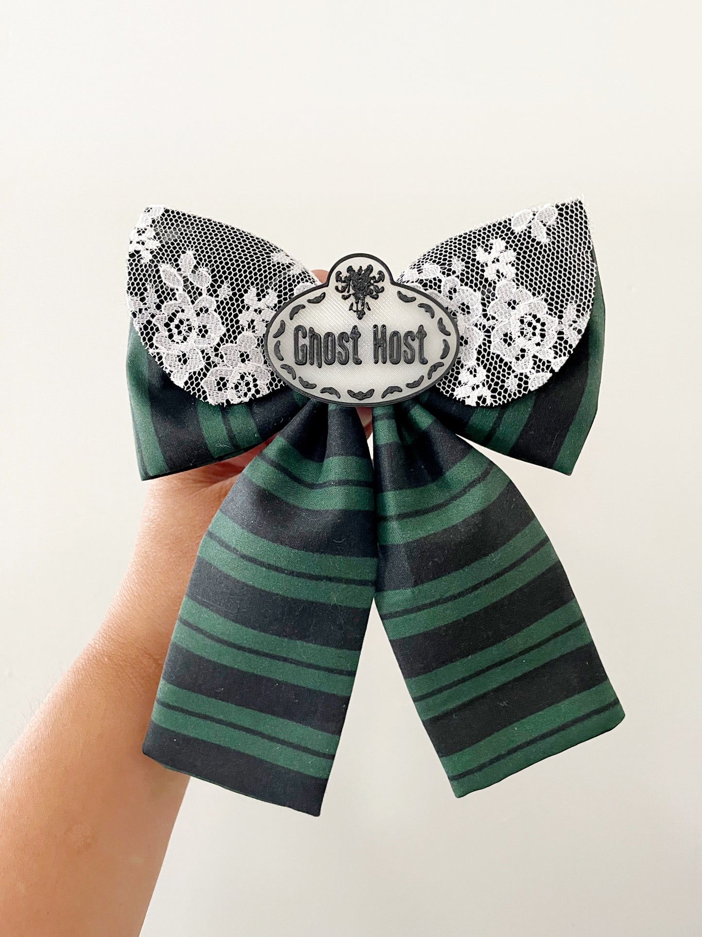 Haunted Mansion Hair Bow, Disney Hair Bow, Large Fabric Bow