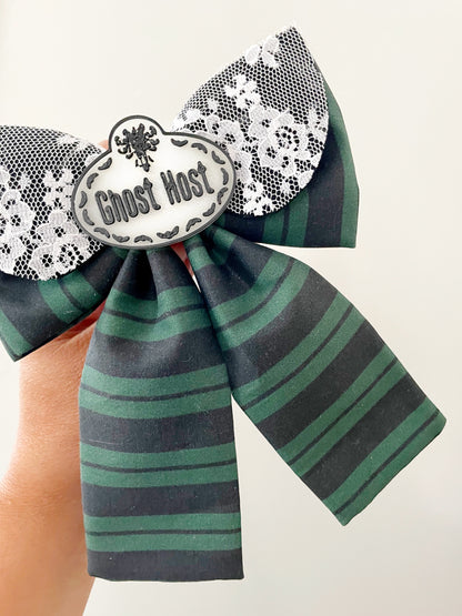 Haunted Mansion Hair Bow, Disney Hair Bow, Large Fabric Bow