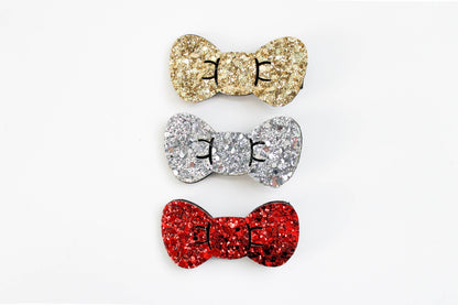 Glitter Hair Bow Kitty Style Bow