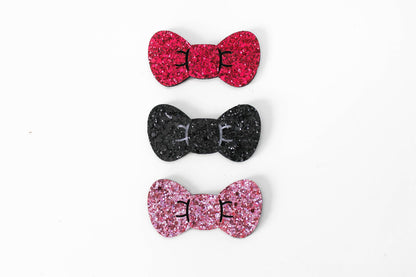Glitter Hair Bow Kitty Style Bow