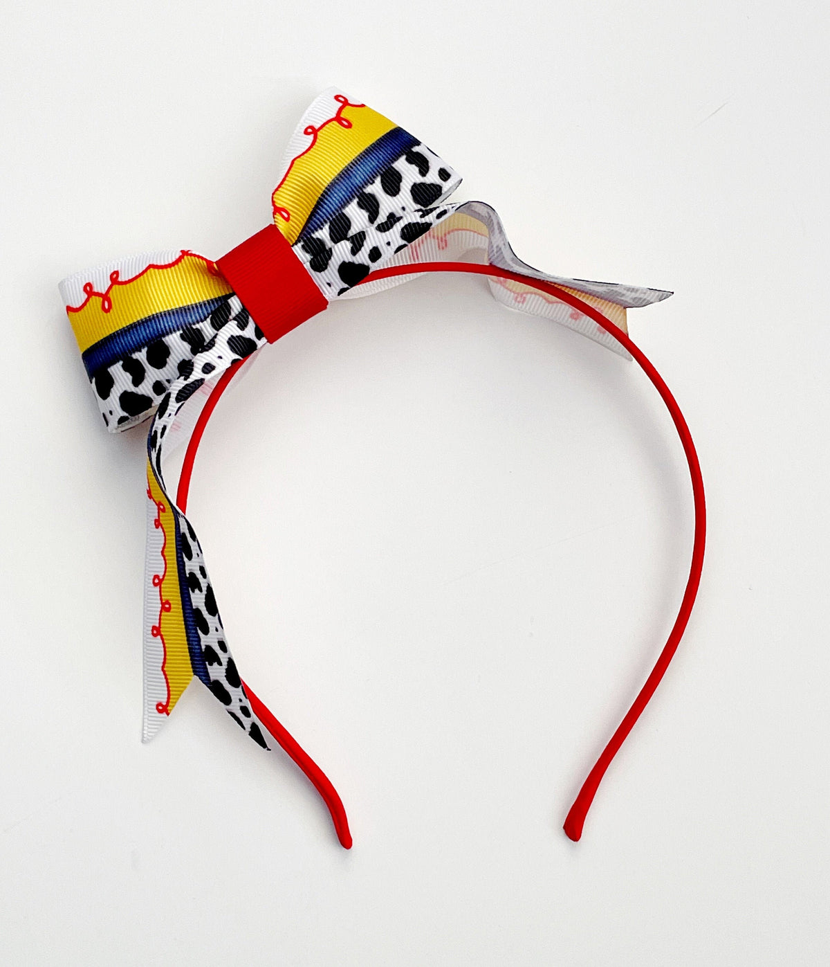 Cowgirl Headband, Jessie Ribbon Headband, Jessie Hair Bow, Cowgirl Headband, Red Headed Headband, CowGirl Ribbon Headband