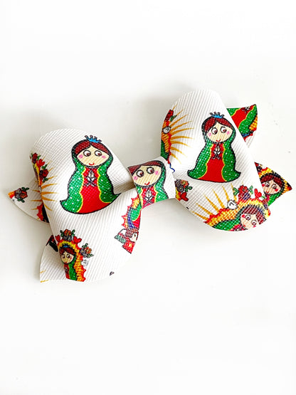 La Virgencita Vegan Leather Hair Bow