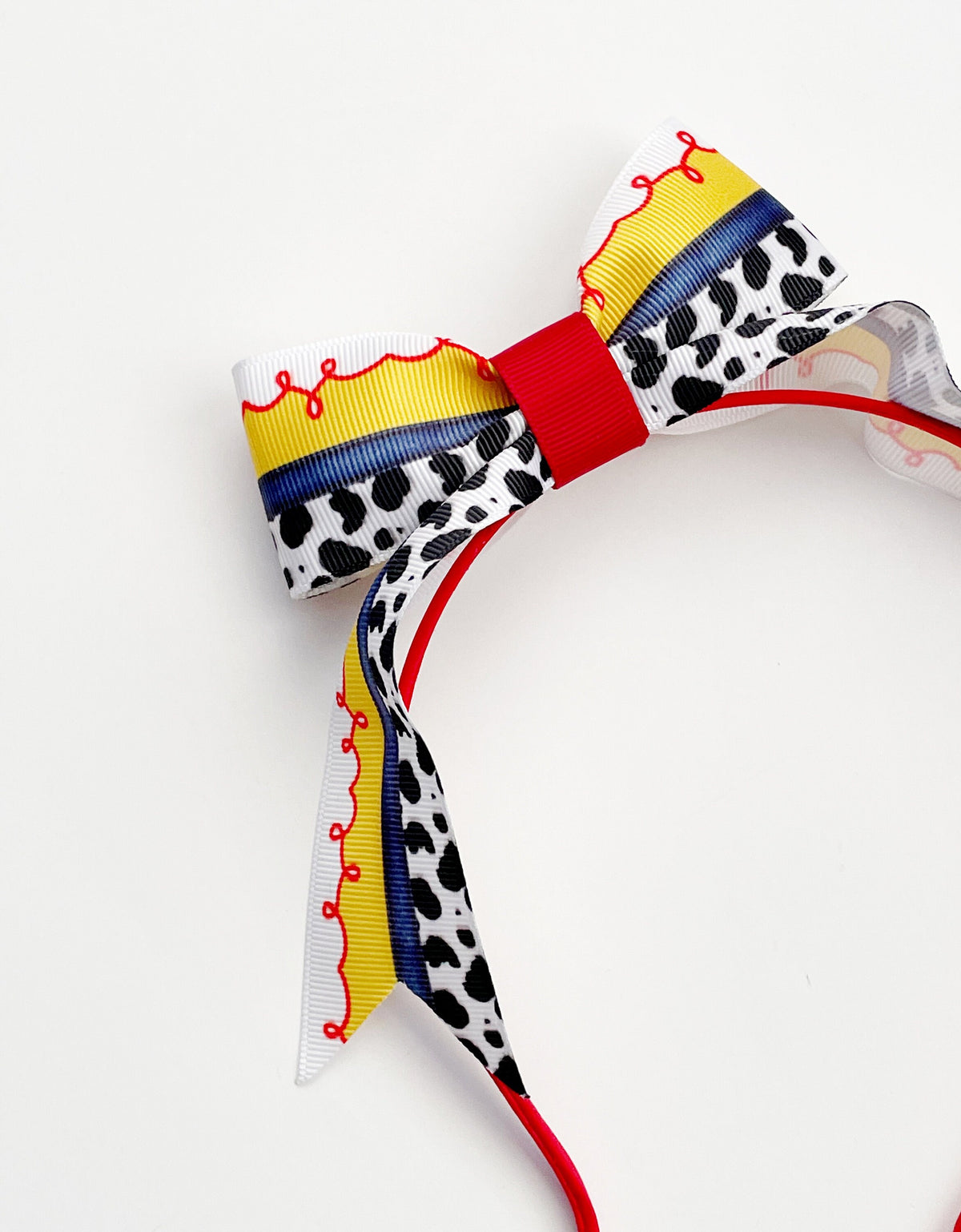 Cowgirl Headband, Jessie Ribbon Headband, Jessie Hair Bow, Cowgirl Headband, Red Headed Headband, CowGirl Ribbon Headband