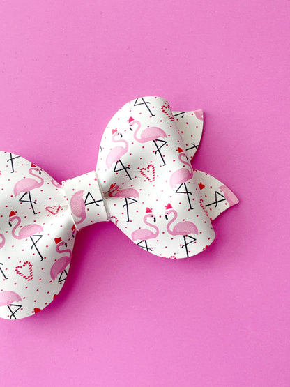 Pink Flamingo Hair Bow
