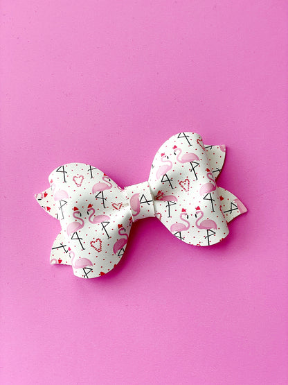 Pink Flamingo Hair Bow
