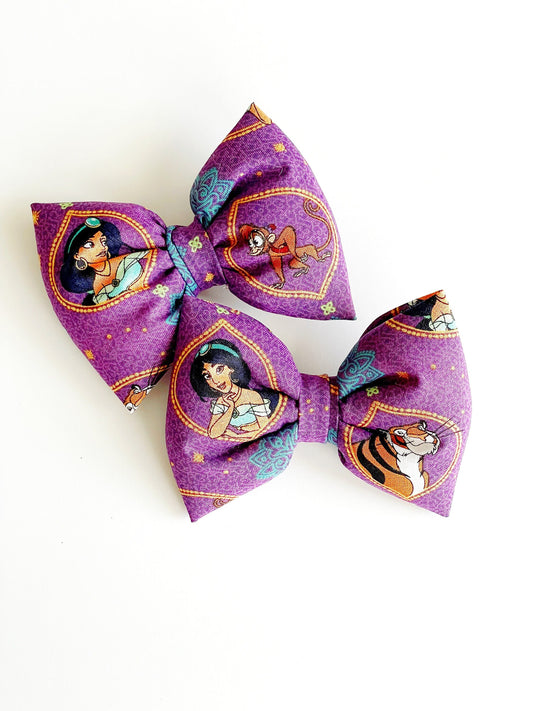 Jasmine Bow; Jasmine Hair Clip; Aladdin Hair Bow