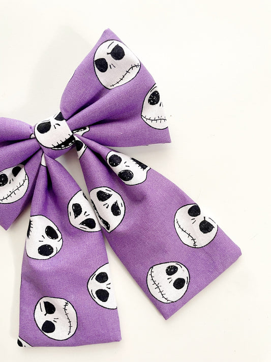 Jack Skellington Hair Bow