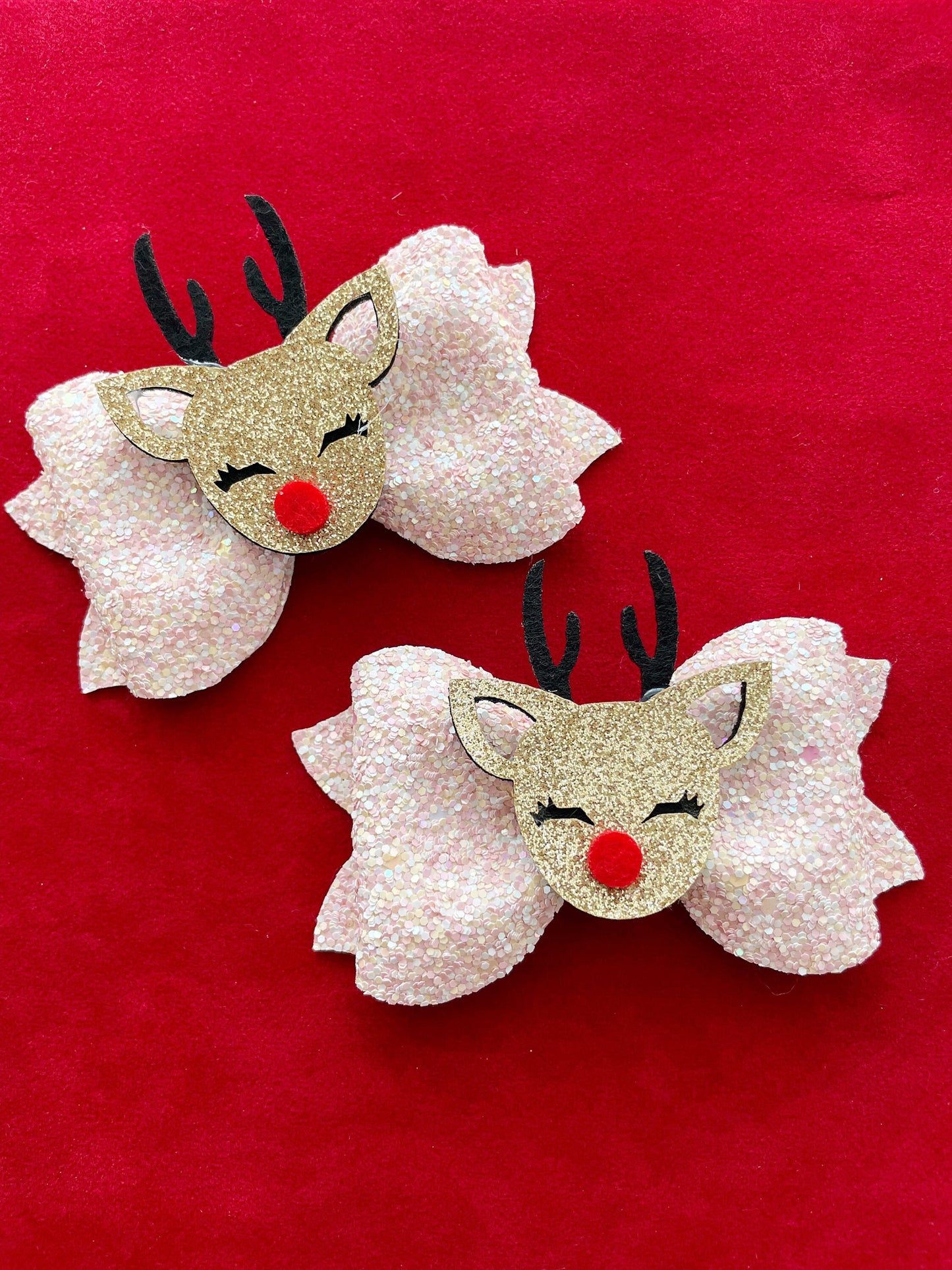 Reindeer Christmas Hair Clip