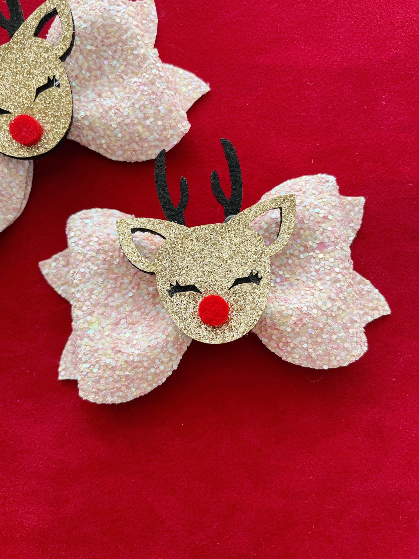 Reindeer Christmas Hair Clip