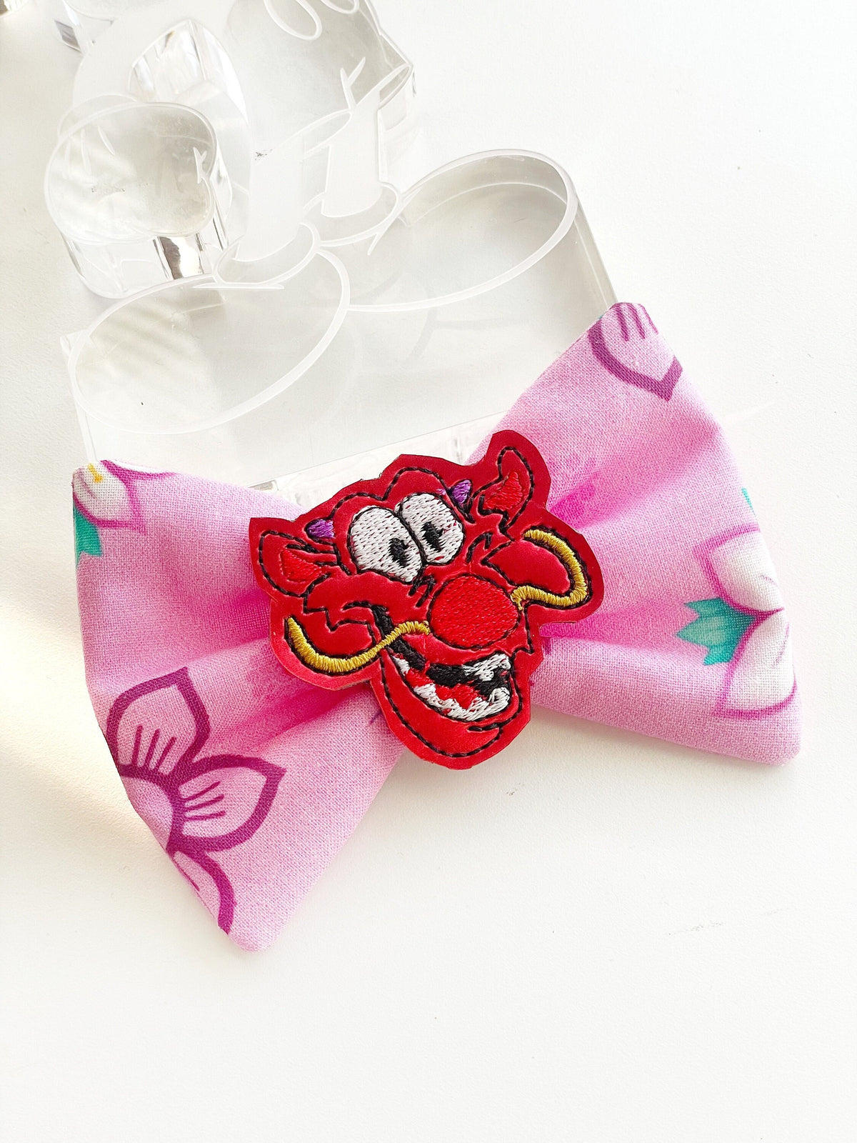 Mushu Mulan Fabric Bow