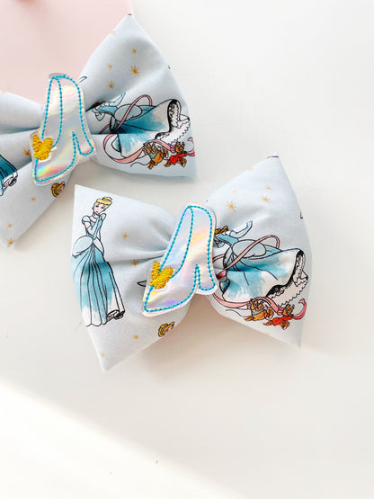 Cinderella Glass Slipper Hair Bow