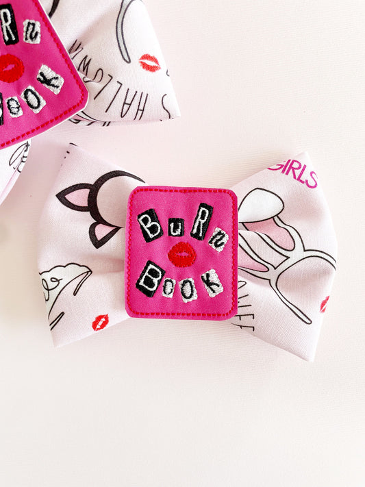 Mean Girls Hair Bow Burn Book