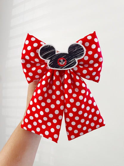 Minnie Mouse Polka Dots Hair Bow