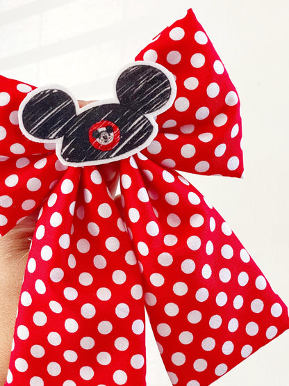Minnie Mouse Polka Dots Hair Bow