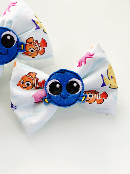 Dory Inspired Hair Bow