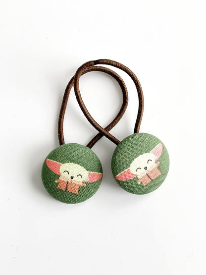 Baby Yoda Hair Elastic Ties