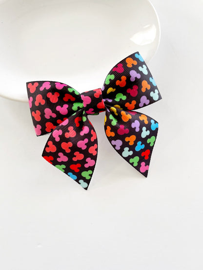 Mickey Neon Mouse Hair Bow