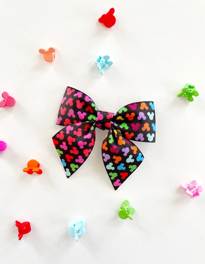 Mickey Neon Mouse Hair Bow